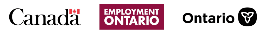 Government of Canada Logo, Employment logo and Government of Ontario Logo