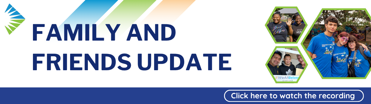 Family and Friends Update. Click here to watch the recording.