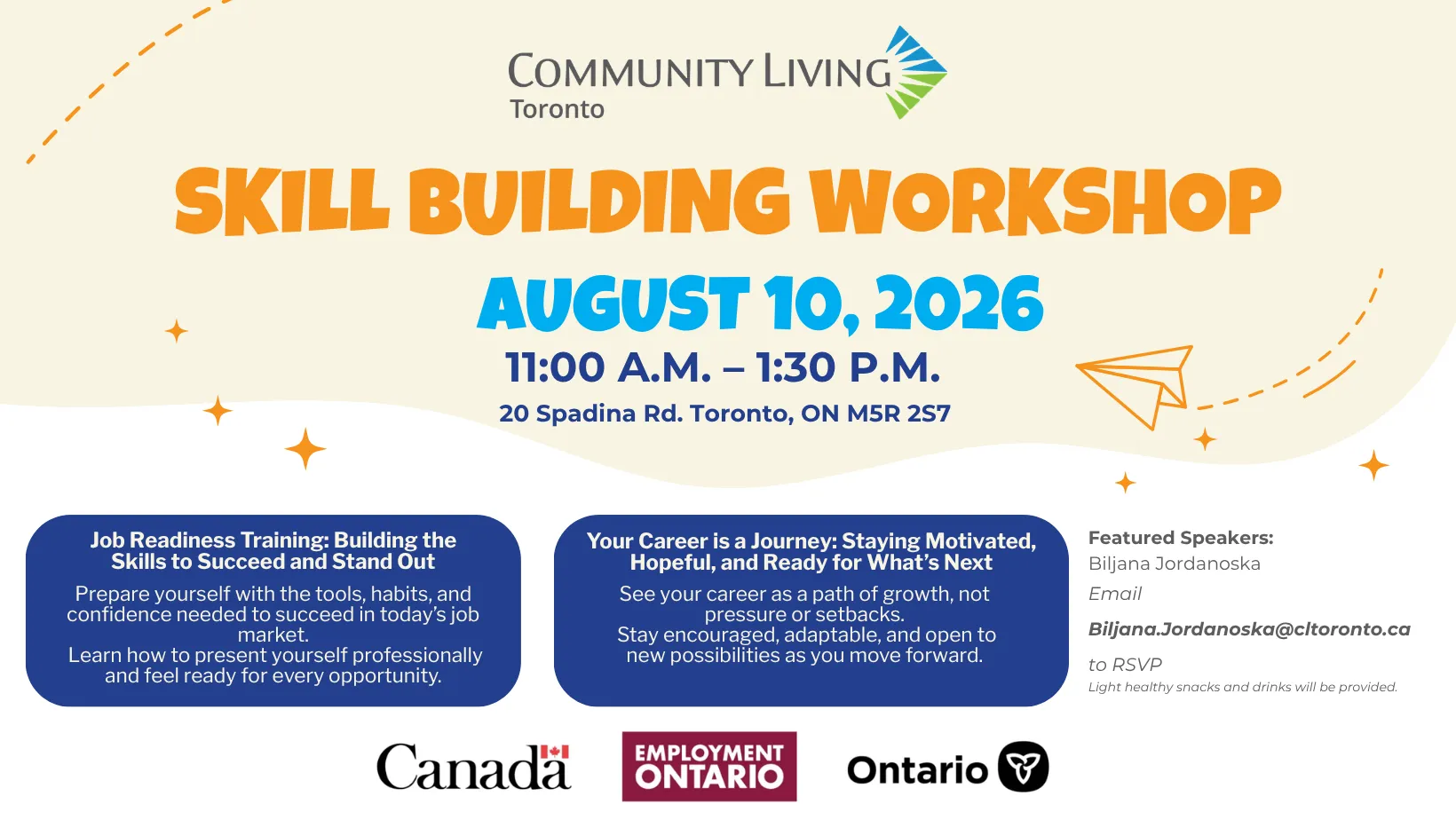 Skill Building Workshop Aug 10 - Poster