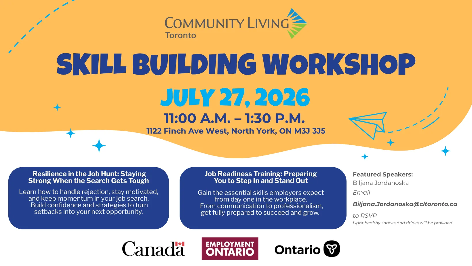 Skill Building Workshop July 27 - Poster